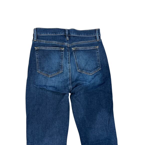 Loft The Slim Flare Bell Bottoms Dressy Dark Wash High Rise Jeans 2 / 26 NWOT - Picture 5 of 8